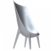 fauteuil dossier haut argent mtallis - OUT/IN