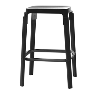 tabouret haut - Steelwood - H 68 cm R. & E. Bouroullec