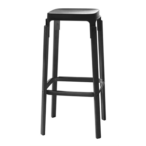 tabouret haut - Steelwood - h 78 cm R. & E. Bouroullec