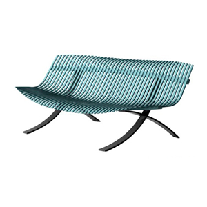 banc de jardin - piètement noir - Charivari Juliette Liberman