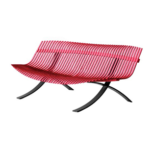 banc de jardin - pitement noir - Charivari Juliette Liberman