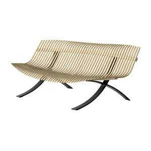 banc de jardin - pitement noir - Charivari Juliette Liberman