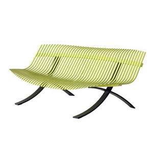 banc de jardin - pitement noir - Charivari Juliette Liberman