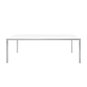 table - Table LIM 04  plateau blanc / structure anodise  B. Fattorini